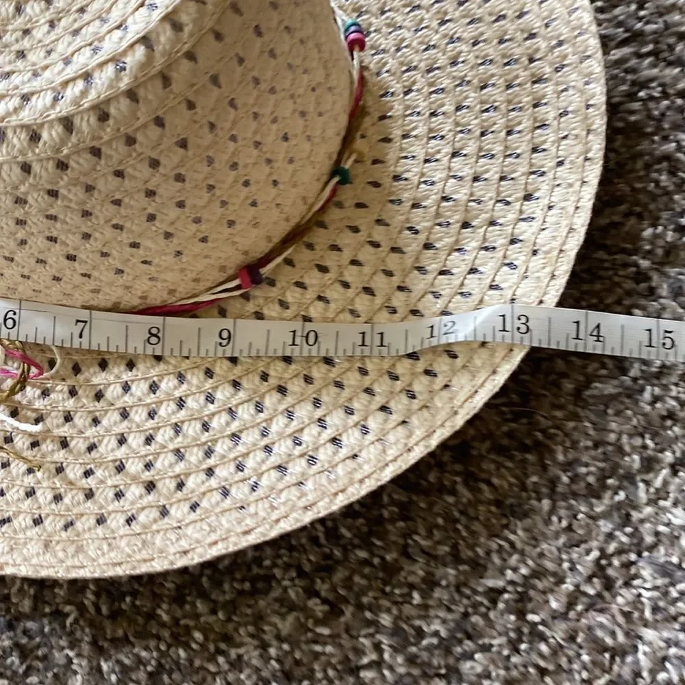 Girls Straw Beach hat new